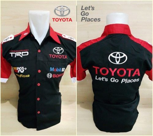 New toyota racing japan trd pit shirt car automotive wrc nascar m l xl asian sz