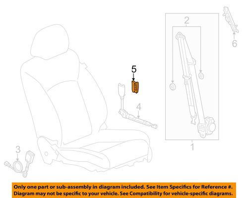 Chevrolet gm oem 12-15 sonic front seat belts-tensioner cover 22739609