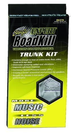 Stinger rkxtk car stereo accessory expert roadkill damping new car trunk kit