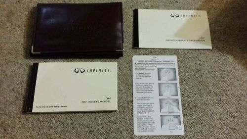 97 1997 infiniti qx4 owners manual set with case!!!