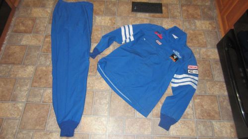 L simpson large fire suit racing pit crew driver uniform 2 pc firesuit race sfi