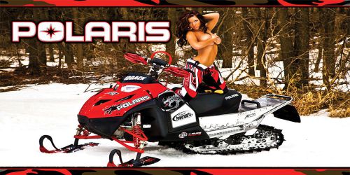 Polaris snowmobile racing snocross garage banner - snow chic #4