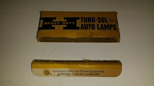 Vintage old tung sol heavy duty auto lamps 14v no. 1895 replaces no. 57