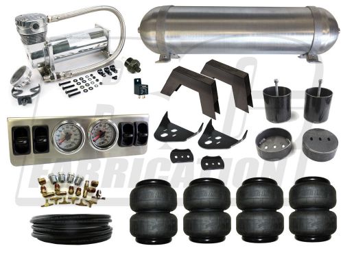 99-06 silverado complete air bag kit - 1/4&#034; manual airbag system air suspension