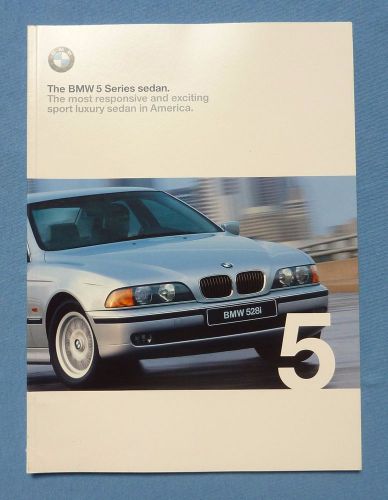 1999 bmw 5 series sedan dealer sales brochure~528i 540i~original auto catalog