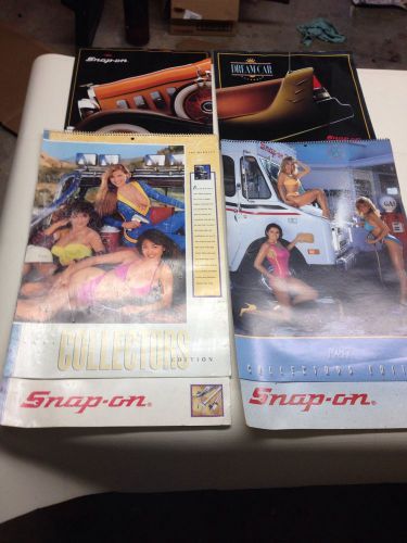 Lot of 4 vintage snap on calendars