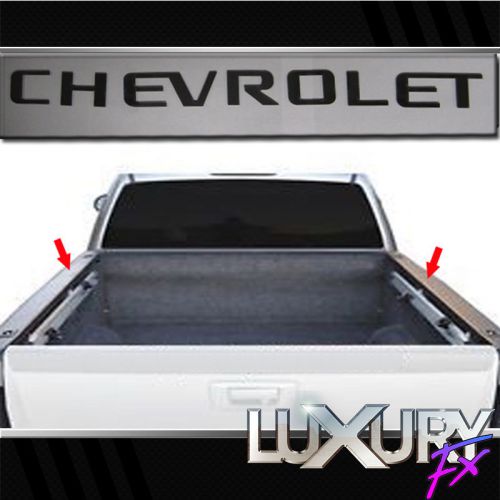 18pc. luxury fx stainless bed rail graphic for 14-16 chevy silverado crew cab sb