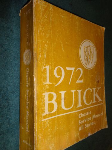 1972 buick shop manual / shop book / all series / original service book