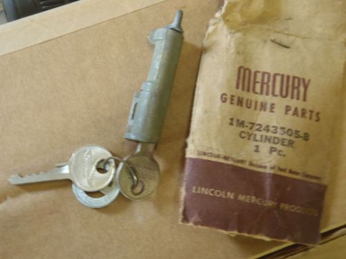 Nos vintage mercury 1949 1950 1951 trunk lock cylinder keys oem new factory