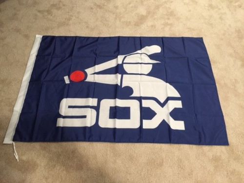 Chicago white sox garage man cave baseball flag banner  3&#039; x 5&#039; free shipping