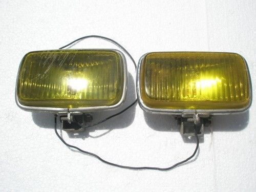 A pair of vintage fog lights lamps