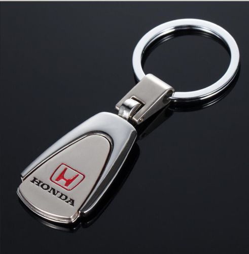 Honda tear drop metal key chain ring tag key fob logo lanyard