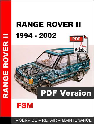 Land rover range rover diesel 1994 - 2002 factory oem service repair fsm manual