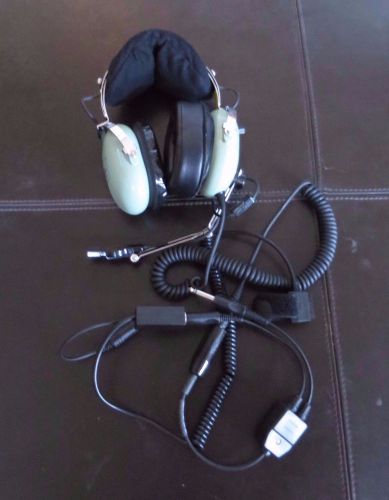 David clark vintage head phones headset model h10-40 with dual plug