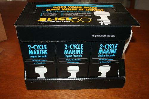 1 case of slick 50 marine 2 cycle engine anti-wear ptfe protector formula
