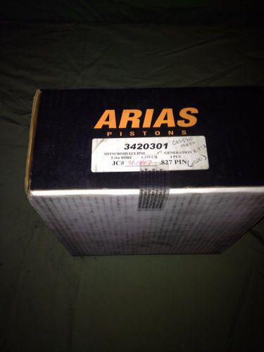 Arias forged pistons and rings mitsubishi eclipse 4g63 eagle talon dohc   new!!