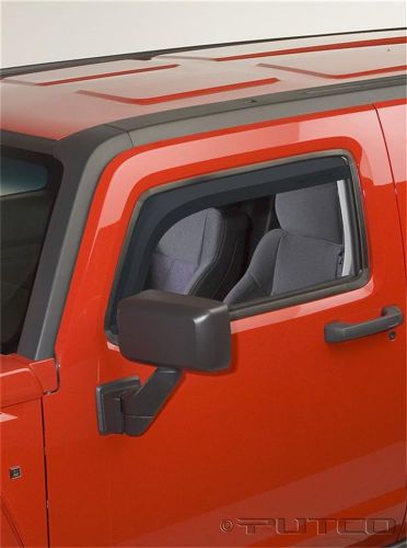 Putco 580504 element tinted window visor; in channel fits 06-10 h3 h3t