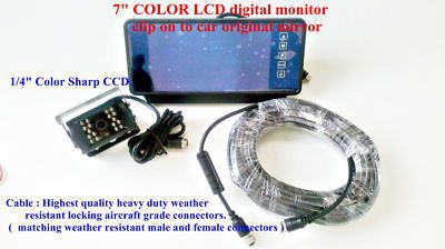 Monitor+car reversing ccd camera rearview backup system rear view back up