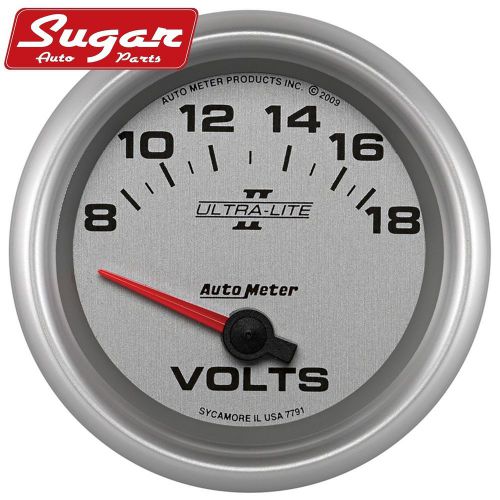 Auto meter 7791 ultra-lite ii; electric voltmeter gauge