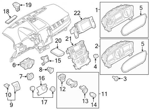 Ford oem instrument cluster bt4z10849ca image 2