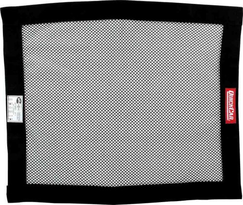 Quickcar racing products 18 x 22 in rectangle mesh black window net p/n 58-032