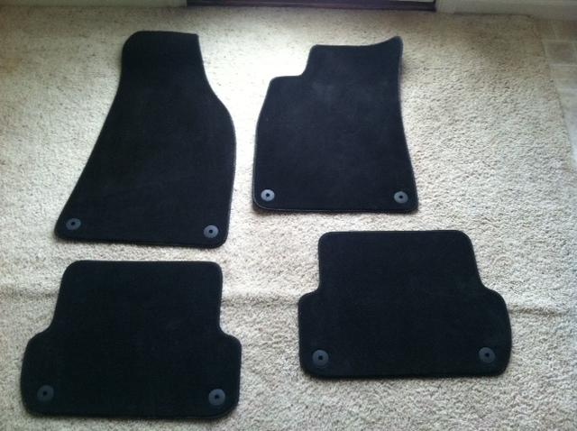 A4 s4 02 03 04 05 oem front and rear black floor mat mats 