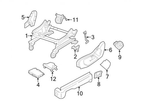 Chrysler oem jeep seat track cover 1gs47hl1ad image 7