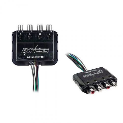 Axxess ax-mloc740 4 channel mini 80 watt loc with signal sensingturn-on