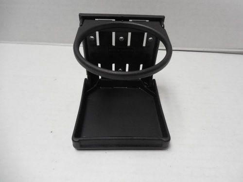 Marine/boat drink cup holder adjustable fold-up black