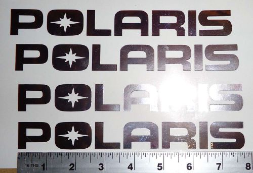 Polaris sticker decal [die cut] chrome x4