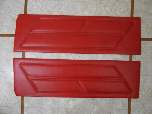 Vintage 1970 ford mustang mach 1 standard door panel - vermilion - new