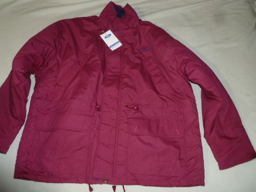 New w tag ford motor company jacket coat bordeaux size xxl me 7002 mustang nwt