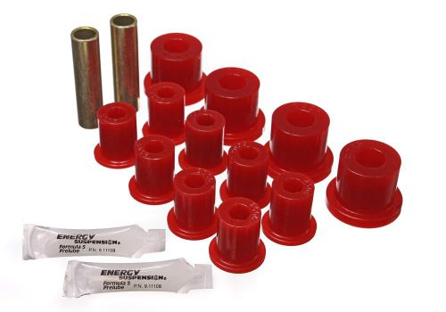 Energy suspension 2.2103r leaf spring bushing set fits 76-86 cj5 cj7