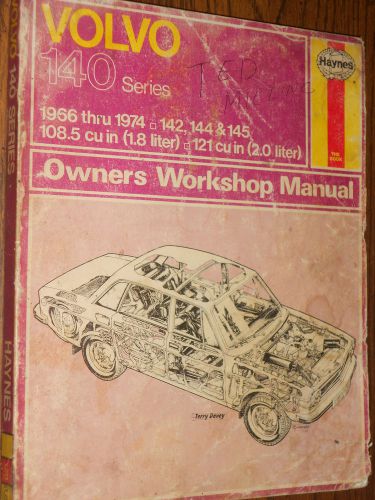 1966-1974 volvo 140 series shop manual / 142 144 145 service book hayne&#039;s