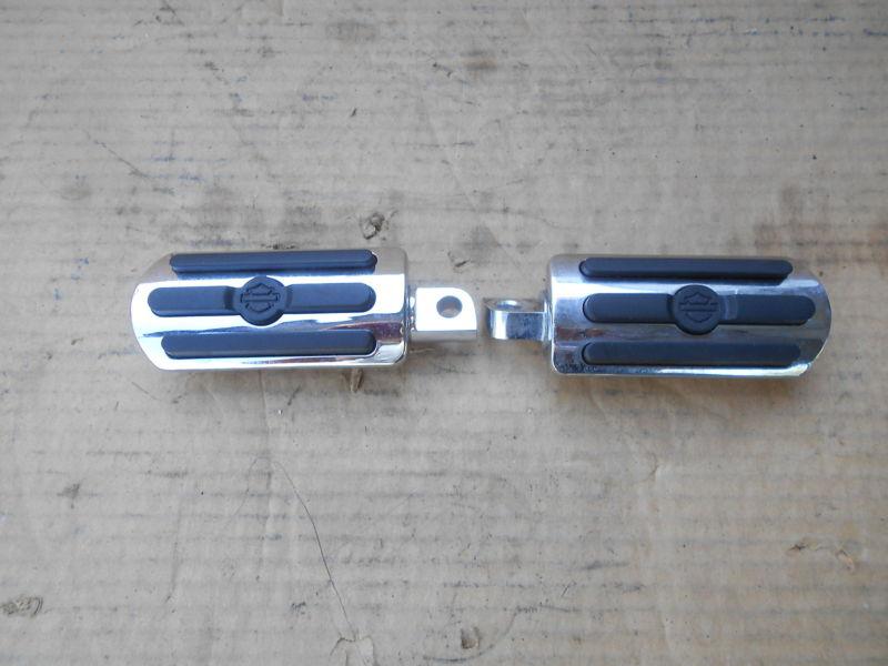 Harley davidson chrome & rubber custom footpegs