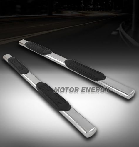 5&#034; stainless steel side step nerf bar chrome for 2005-2014 frontier king/ext cab