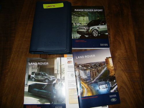 2011 land rover range rover sport owners manual with case lan176