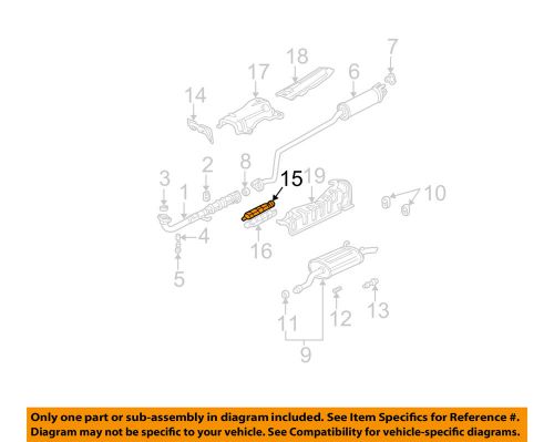 Honda oem 01-05 civic 1.7l-l4 exhaust-heat shield 18182pld000