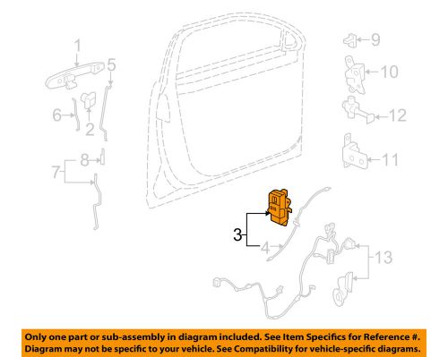 Buick gm oem 06-10 lucerne front door-lock actuator 20790492