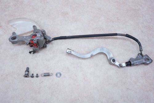 2007 07 kx250f kx 250f kxf250 kxf 250 rear brake assembly master caliper pedal