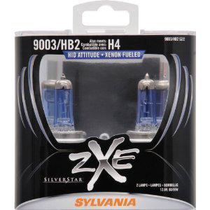 Sylvania silverstar 9003/hb2/h4 zxe hid xenon bulbs 9003sz/2 sz/2 - new set of 2