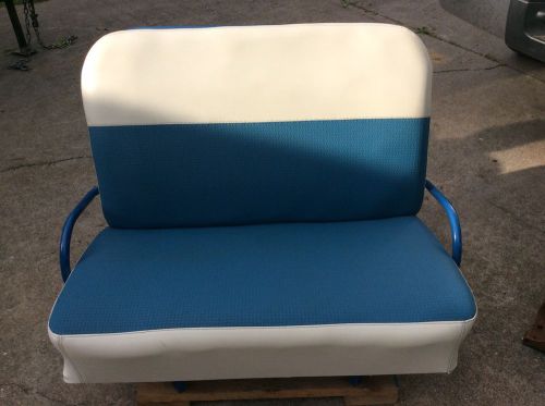 Restored chevy chevrolet suburban rear seat blue and white 1947-1958?.