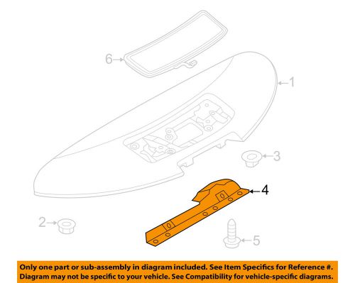 Nissan oem 11-12 leaf spoiler-cover 960453nd1a