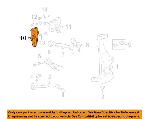 Lexus toyota oem 07-15 ls460 front suspension-arm support left 4861750010