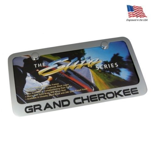 Jeep grand cherokee stainless license plate frame