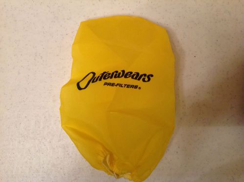 Yellow outerwears 3 1/2&#034; x 8&#034; pre filter go kart racing