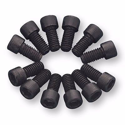 Mr. gasket 916 header bolts black oxide chevy chrysler pontiac set of 12