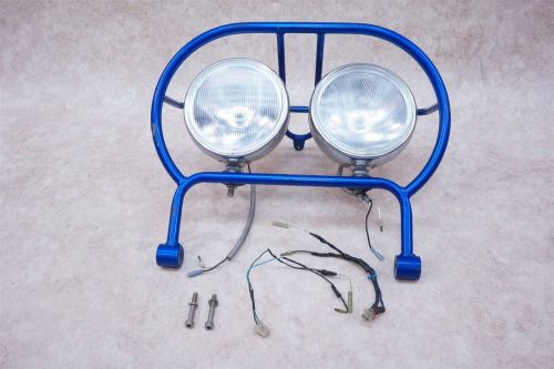 Yamaha banshee yfz 350 great working dual 7 inch headlights head lights w/ cage