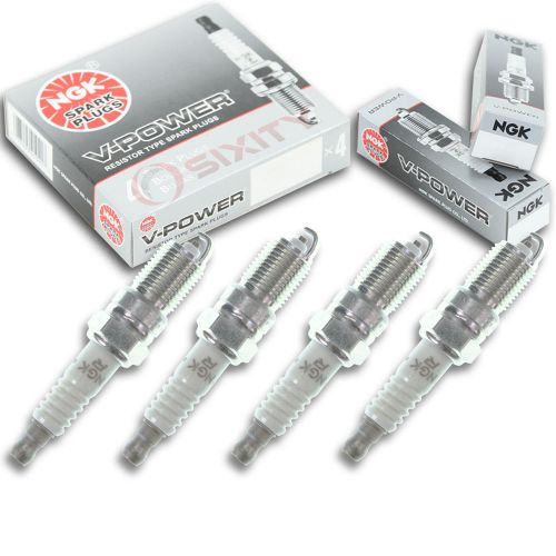 4pcs volvo penta 8.1l gxi ngk v-power spark plugs inboard series kit set rz