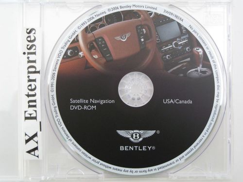 2007 2008 bentley continental gt gtc navigation dvd # 859a map © 2006 us canada